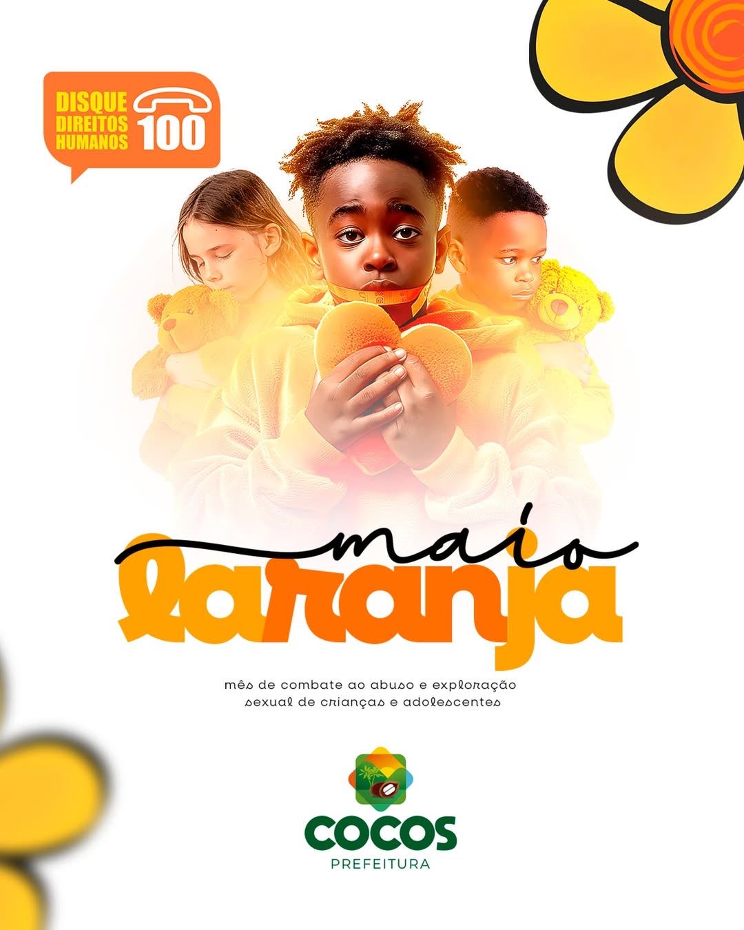 MAIO LARANJA: PROTEGER NOSSAS CRIANÇAS E ADOLESCENTES É DEVER DE TODOS
